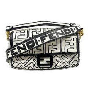 Fendi Mamma Bucket Joshua Vidas leather white black